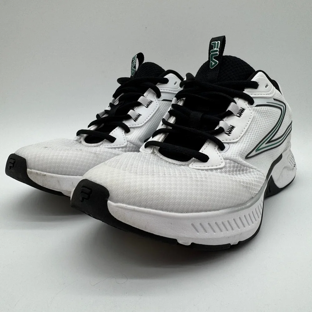 FILA Action-Stride Energized White Black Athletic Walking Shoes Men's Size 11